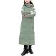 thumbnail image 3 of Gibobby Chamarra para mujer, Chaquetas de plumón para mujer, chamarra larga para mujer, portátil, ligera(Verde,G), 3 of 5