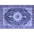 thumbnail image 1 of Ahgly Company Indoor Rectangle Medallion Blue Traditional Area Rugs, 4' x 6', 1 of 4