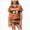 A45-Orange, variant on Girls Comfortable And Breathable Short Sleeved Top Shorts Home Clothes Halloween Cute Pattern Homewear Set