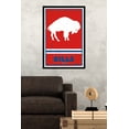 thumbnail image 2 of NFL Buffalo Bills - Retro Logo 15 Wall Poster, 22.375" x 34", Framed, 2 of 2