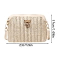 thumbnail image 2 of Straw Crossbody Bag for Women Woven Shoulder Purse Casual Vacation Travel Handbag, 2 of 3