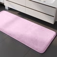 thumbnail image 6 of SLYNSHome Extra Large Bath Mat,Pink Soft Shaggy Runner Rug,Coral Fleece Non Slip Absorbent Machine Washable Floor Carpet for Bedroom Bathroom Home Decoration, 6 of 8