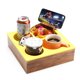 thumbnail image 1 of Bandeja portavasos Hitseon de silicona, madera, 25 x 25 x 8 cm, 1 of 6