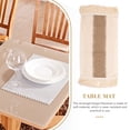 thumbnail image 3 of 2 Pcs Bohemian Style Placemat Decor Rural Style Placemat Coffee Table Mat Trendy Woven Pad, 3 of 6