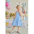 thumbnail image 2 of Vestido Arshiner para niña pequeña, verano, sin mangas, 4-5T, azul claro, 2 of 6