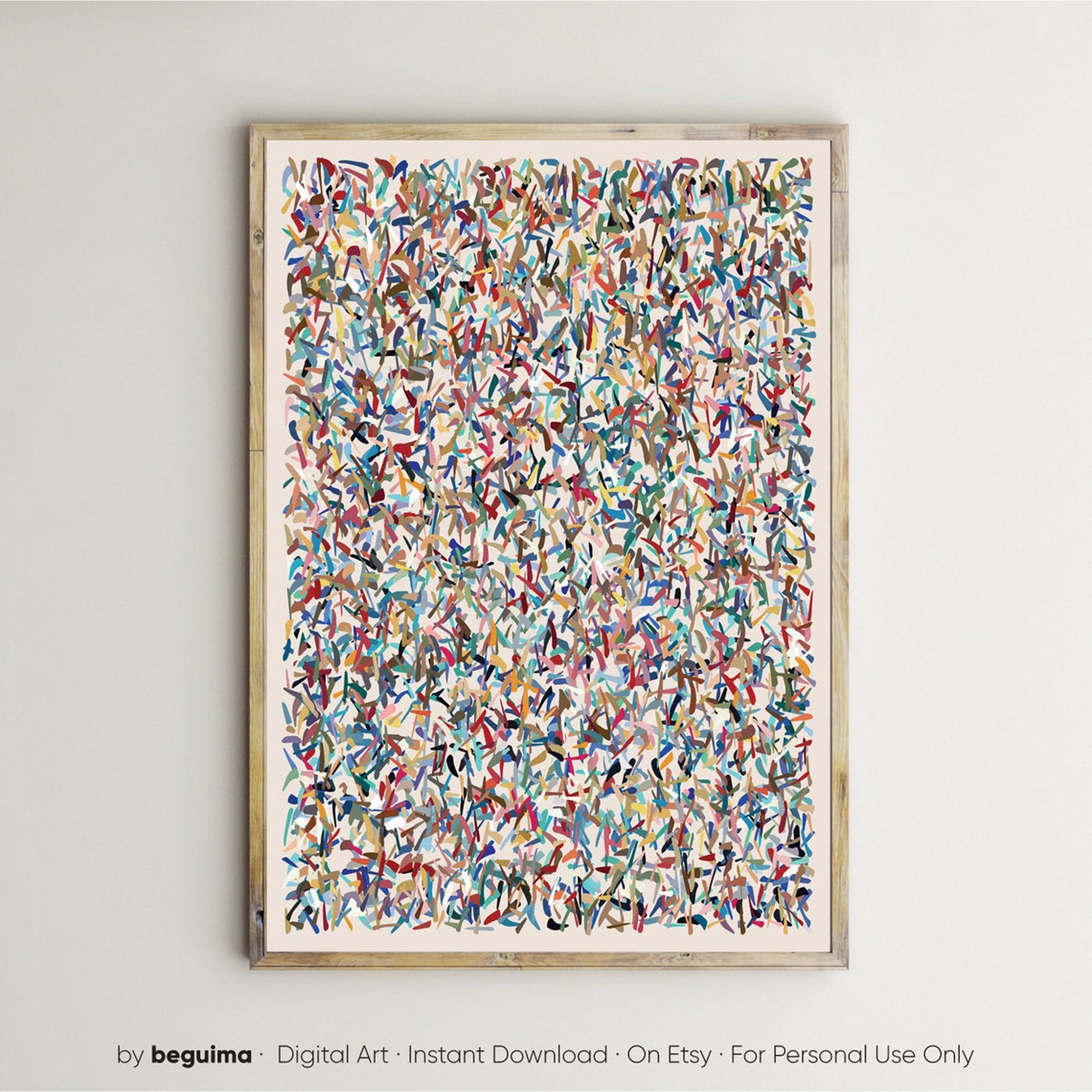Colorful Abstract Print Bright Contemporary Wall Art