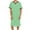 01 Mint Green, variant on Awdenio Shirts for Men hort Sleeve Nightgown Soft Loose Sleepwear Lightweight Nightwear Comfy Henley Sleep Shirt