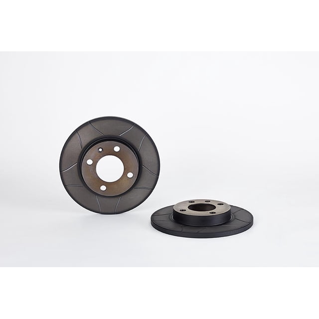 Par de DISCOS RANURADOS JETTA 1990 VOLKSWAGEN Delanteros Brembo .