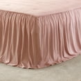 thumbnail image 2 of My Texas House Angelina Draping Ruffle Polyester 3-Piece Bedspread Set, Rose Smoke, Queen, 2 of 6