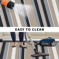 thumbnail image 5 of Black Grey Brown Striped Outdoor Rug for Patio/Deck/Porch, Non-Slip Large Area Rug 6 x 9 Ft, Modern Stripes Art Farmhouse Indoor Outdoor Rugs Washable Area Rugs, Reversible Camping Rug Carpet Runner, 5 of 8