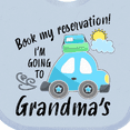 thumbnail image 4 of Inktastic Book My Reservation I'm Going to Grandma's Boys or Girls Baby Bib, 4 of 4