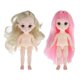 thumbnail image 1 of 1:12 BJD Muñeca articulada con bola Moldes de cuerpo desnudo Realistas 4D Suministros para ojos Macarena Cuerpo de niña de muñeca BJD, 1 of 8