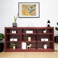 thumbnail image 4 of Pemberly Row Traditional 36" x 72" Wood Bookcase in Cherry Finish, 4 of 6