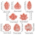 thumbnail image 3 of 8 Piece Autumn Leaf Cookie Cutter Set for Baking Thanksgiving with 3D Maple Design 8PCS, 3 of 6