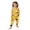 #02-Yellow, variant on Kids Toddler Baby Girls Sleeveless Jumpsuit Halloween Pumpkin Ghost Floral Romper Harem Pants Pocket Waffle Outfits