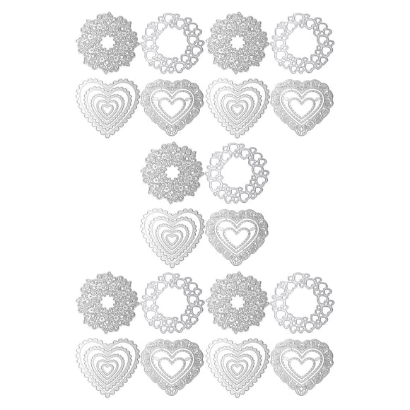 Shengyu 1 Set Cutting Dies Stencil DIY Dies Cutter High-strength Template Molds As shown 5Set