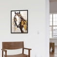 thumbnail image 4 of Nawypu  Horse Wall Art Stallion Pictures Wall Decor Hand Painted Oil Paintings Large Brown Gold Animal Canvas Prints Vertical Farmhouse Artwork for Living Dining Room Bedroom Hallway Walls, 4 of 4