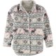thumbnail image 1 of P.J. Salvage Womens Printed Sherpa Button Down Pajama Tops, blush, L, 1 of 2