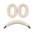 thumbnail image 1 of Almohadillas para los Oídos de los Auriculares para WH-H910N, Protectora de Silicona, Diadema, Piezas de Reparación, Color Cremoso, 1 of 8