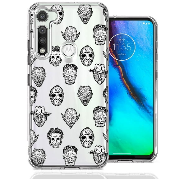 MUNDAZE For Motorola Moto G Fast Halloween Horror Villains Design Double Layer Phone Case Cover