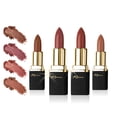thumbnail image 4 of Khasana Lipstick Set. Long Lasting Lip color, 4 Piece Gift Set. Moisturizing Formula, Infused with Vitamin E and Vitamin C. Multi Finish Lip Makeup, Cream Gloss & Matte. Pack of 4., 4 of 5
