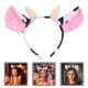 thumbnail image 3 of Diademas con orejas de vaca adorables, diadema de felpa suave, diadema con orejas de vaca, diadema con orejas de Animal, accesorio de Cosplay, 2 uds., 3 of 6