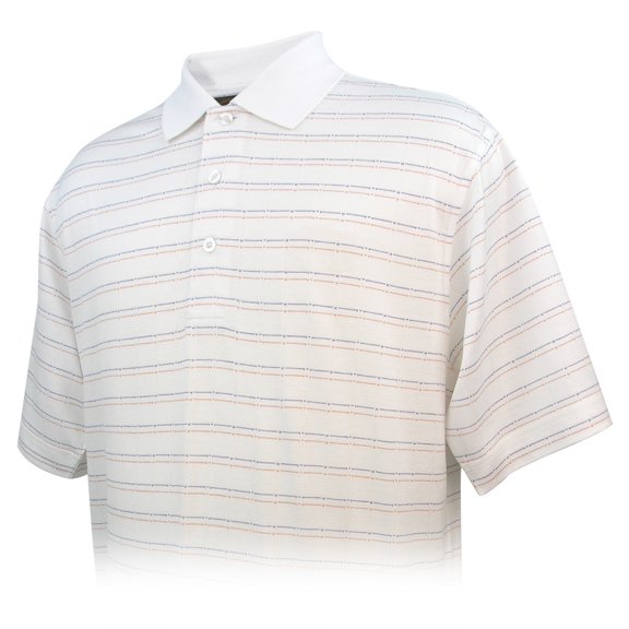 Monterey Club Men's Pima Cotton Jacquard Golf Polo Shirt #1456