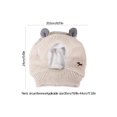 thumbnail image 5 of 1pc Beige Pet Hat, Thickened And Warm With Cute Design, 5 of 5