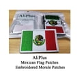 thumbnail image 2 of 2 parches de bandera de México AliPlus bordados tácticos militares morales parche gancho y bucle, 2 of 8