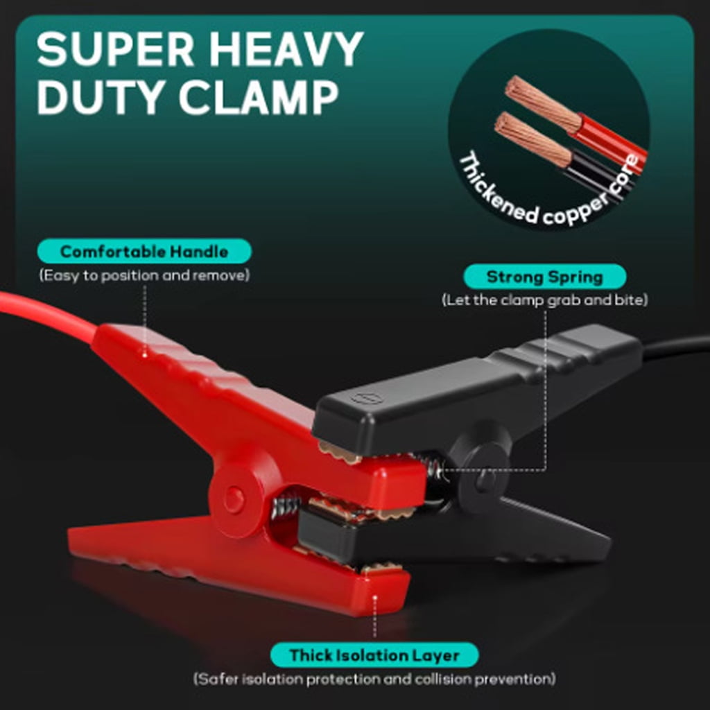 Professional Jump Starting Cable Wire Jumper Starting Clamp Automotive Boosting