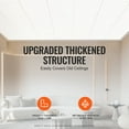 thumbnail image 4 of KFFKFF Drop-In Ceiling Panels, Set of 12, 24x24 inches, Crafted from Premium PVC Foam, Fire-Resistant with Flexible Design for Simple Setup, Ideal for Enhancing Home or Office Decor, 4 of 9