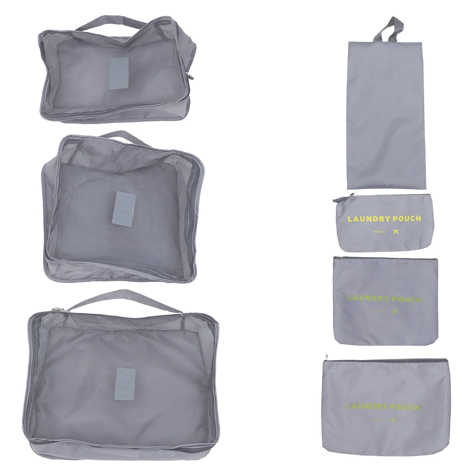 HAMPPLIES 7-Piece Travel Packing Cubes Set, Lightweight Luggage Organizers for Suitcase, Hiking, Vacation, and