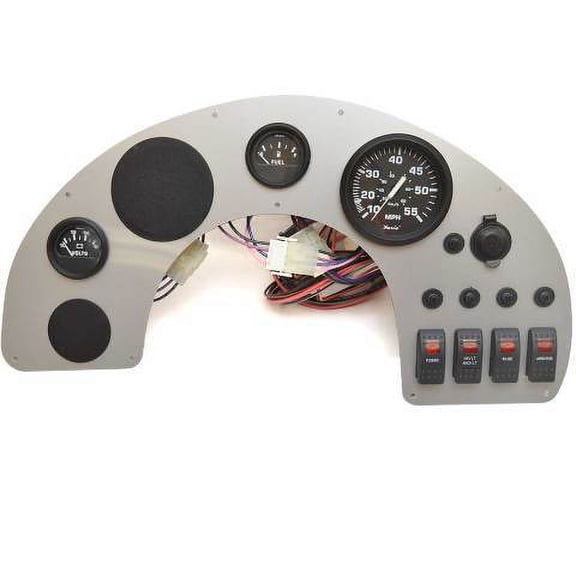 SeaArk Boat Gauge Dash Panel 100815B | 20 1/2 x 10 7/8 Inch Silver