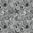 thumbnail image 2 of David Textiles 44" Cotton Paisley Sorbet Fabric by the Yard, Black, 2 of 4