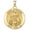 Yellow Gold, variant on PicturesOnGold.com Saint Stephen Religious Medal Female Adult- 2/3″ Size of Dime, Sterling Silver
