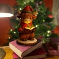 thumbnail image 4 of Highland Cow Figurine - Christmas Night Light Decor, 5.9 Inch Cute Highland Cow Led Christmas Desktop Decor for Holiday Ambiance, Decorative Accent Living Room, Bedroom, Bedside Table (1PC, B), 4 of 8