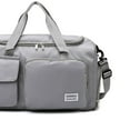 thumbnail image 3 of LHSHID Large Foldable Travel Duffel Bag, Sports Tote Gym Bag with Wet Pocket, Carry on Hospital Bags, Shoulder Weekender Overnight Bag for Women and Men, 3 of 6