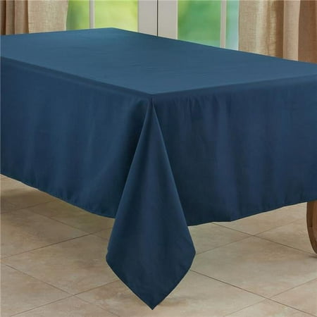 

65 x 104 in. Casual Design Everyday Oblong Tablecloth Navy Blue