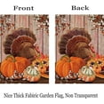 thumbnail image 2 of Vintage Thanksgiving Turkey Decorative House Flag Autumn Pumpkin Sunflower Yard Lawn Outside Decor Thanksgiving Party Harvest Fall Holiday Farmhouse Outdoor Home Decoration Double Sided 28x40 Inch, 2 of 5
