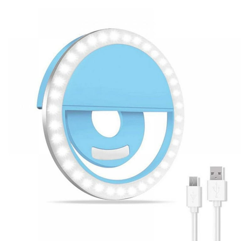 Selfie Ring Light, Light Modes Rechargeable Clip-on Phone Ring