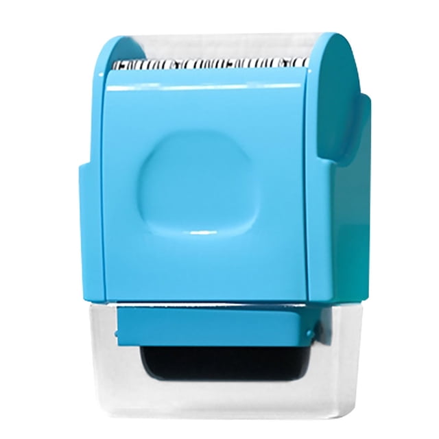 Yuarrent Identidad ID Guardia Rodillo Privacidad Información Seguridad Protección Rodillo Sello Códigos de sello en inglés Artesanía azul Yuarrent HA6107-02B