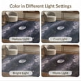 thumbnail image 7 of ODIKA 6'x9' Washable Area Rug Sky Galaxy Cloud Motif With Cosmic Moon And Star Border Starry Flowing Dynamic for Dining Room, Under Table, Office Décor, Non-Slip Chair-Friendly, 7 of 7
