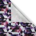 thumbnail image 6 of Ambesonne Modern Valance & Curtain, Fractal Grid Vibrant, 55"x30", Multicolor, 6 of 6