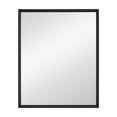 thumbnail image 1 of Hometrends Adler Wall Mount Framed Rectangular Mirror,  Black Grain Finish, Home Decor Mirror, Has Frame; 18x22in, 1 of 5