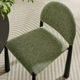 thumbnail image 5 of Modway Hayley Upholstered Fabric Dining Side Chair in Black Leaf, 5 of 10