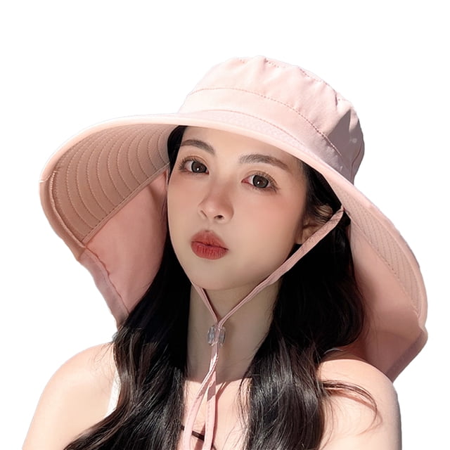 Sombrero de ala ancha con solapa para el cuello, UPF 50+, senderismo, safari, pesca, gorras para hombres y mujeres