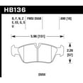 thumbnail image 2 of Hawk HP+ Street Brake Pads Fits select: 2001-2006 BMW 325, 1996-1997 BMW Z3, 2 of 3