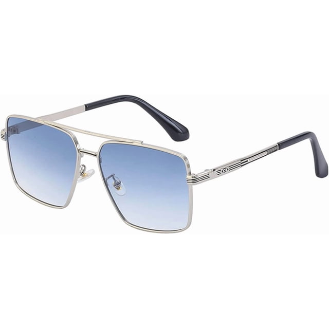 Retro Metal Men and Women Driving Sun Protection Sunglasses (Color : E, Size : Medium)