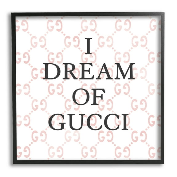 Stupell Industries Dream Of Glam Fashion Graphic Art Black Framed Art Print Wall Art, Design by Daphne Polselli