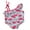 Pink, variant on Hirigin Kids Toddler Baby Girl One-Shoulder One Piece Swimsuit Swimwear Flamingo Print Ruffled Bathing Suit Beachwear